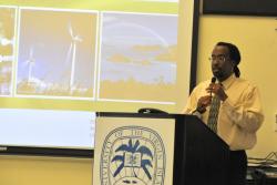 V.I. Energy Office Director Karl Knight is optimistic about the territory's ability to cut fossil fuel use.